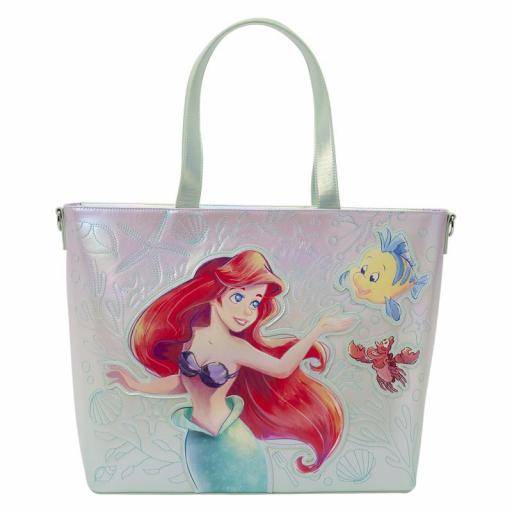 Bolso y Monedero La Sirenita Ariel, Flounder y Sebastian Loungefly Disney 38 cm [0]