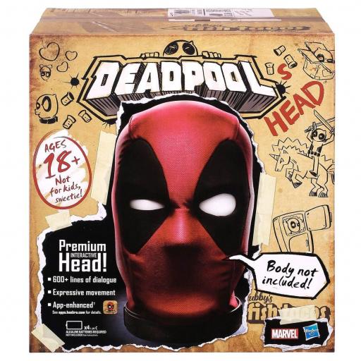 Cabeza Premium Interactiva Deadpool Marvel Legends Ingles Hasbro [7]