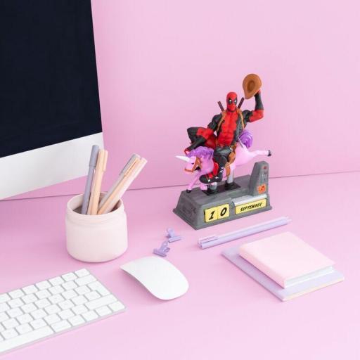 Calendario Perpetuo 3D Deadpool Marvel Erik 21cm [4]