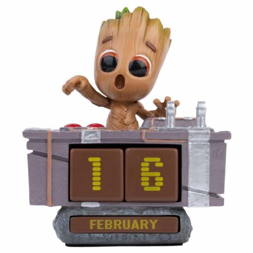 Calendario Perpetuo Guardianes de la Galaxia Groot 3D Marvel 13 cm