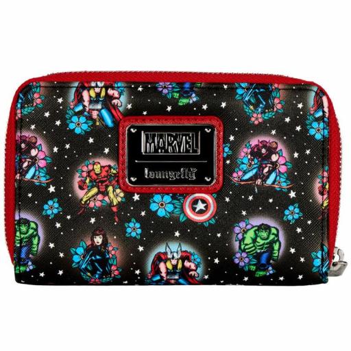 Cartera Monedero Vengadores Tattoo Marvel Loungefly [2]