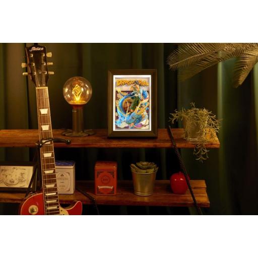 Cuadro 3D Dragon Ball Z Son Goku & Dragon Art 3D Relief Tamashii Nations 27 cm [1]