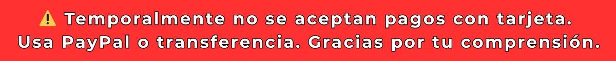 pago con paypal y transferencia temporal