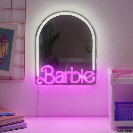 Espejo Neon Barbie Paladone 27 cm [1]
