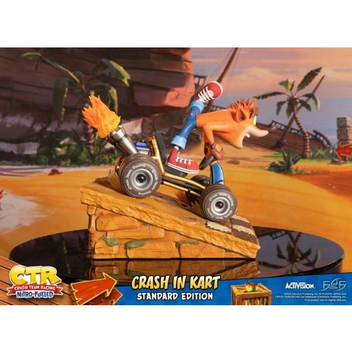 Estatua Crash Team Racing Nitro Fueled Crash in Kart First 4 Figures 31 cm [5]