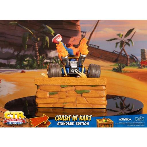 Estatua Crash Team Racing Nitro Fueled Crash in Kart First 4 Figures 31 cm [4]