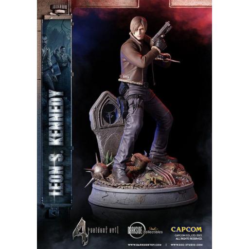 Estatua Darkside Collectible Studio Resident Evil 4 Leon S. Kennedy 50 cm