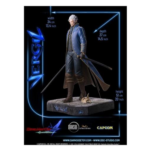 Estatua Devil May Cry 4 Vergil Premium Darkside Collectibles 51 cm