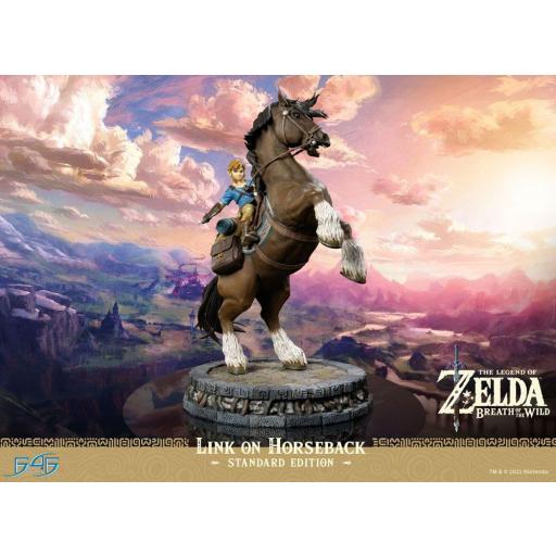 Estatua First 4 Figures The Legend of Zelda Breath of the Wild Estatua Link on Horseback  versión estándar 56 cm [1]