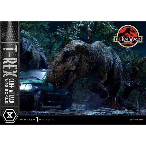 Estatua Jurassic Park El Mundo Perdido T-Rex Cliff Attack Prime 1 Studio 53 cm [3]