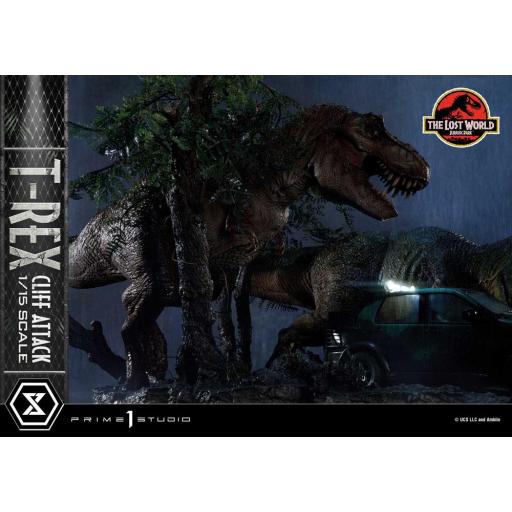 Estatua Jurassic Park El Mundo Perdido T-Rex Cliff Attack Prime 1 Studio 53 cm [2]