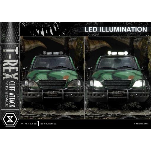 Estatua Jurassic Park El Mundo Perdido T-Rex Cliff Attack Prime 1 Studio 53 cm [5]