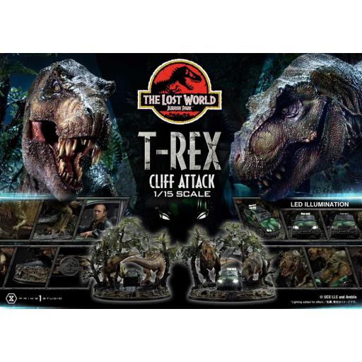 Estatua Jurassic Park El Mundo Perdido T-Rex Cliff Attack Prime 1 Studio 53 cm [7]