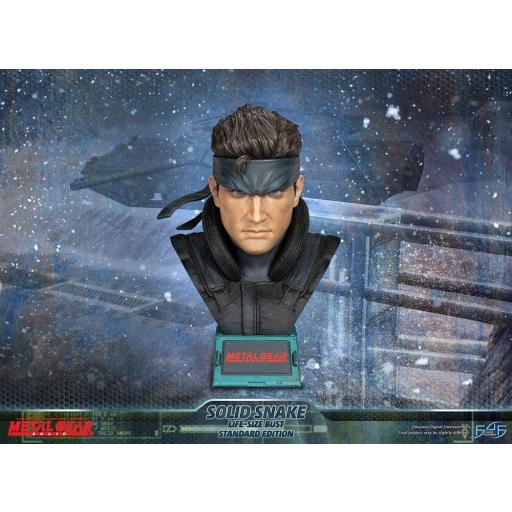 Estatua Metal Gear Solid Busto Solid Snake F4F 56 cm