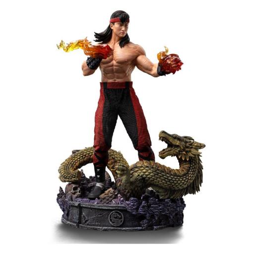 Estatua Mortal Kombat Scorpion Liu Kang  Art Scale Iron Studios 23 cm [2]