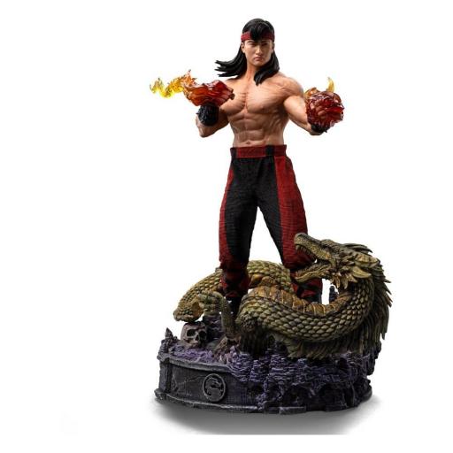 Estatua Mortal Kombat Scorpion Liu Kang  Art Scale Iron Studios 23 cm [1]