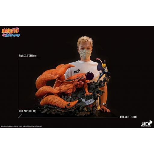 Estatua Naruto Shippuden Namikaze Minato VS Kurama 59 cm [2]