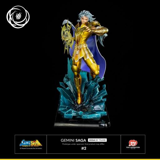 Estatua Saint Seiya Gemini Saga Ikigai Tsume 37 cm