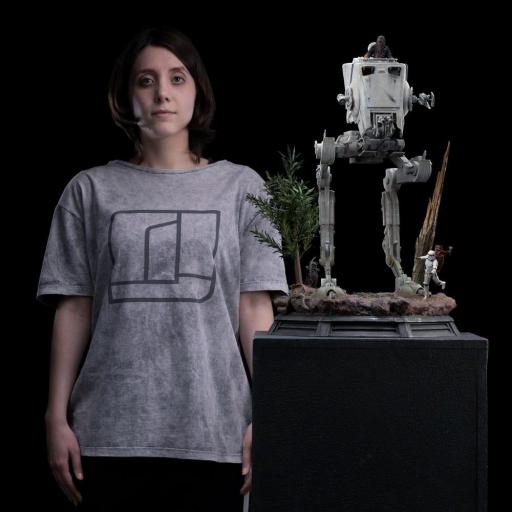 Estatua Star Wars AT-ST and Chewbacca Demi Art Scale Iron Studios 53 cm [7]
