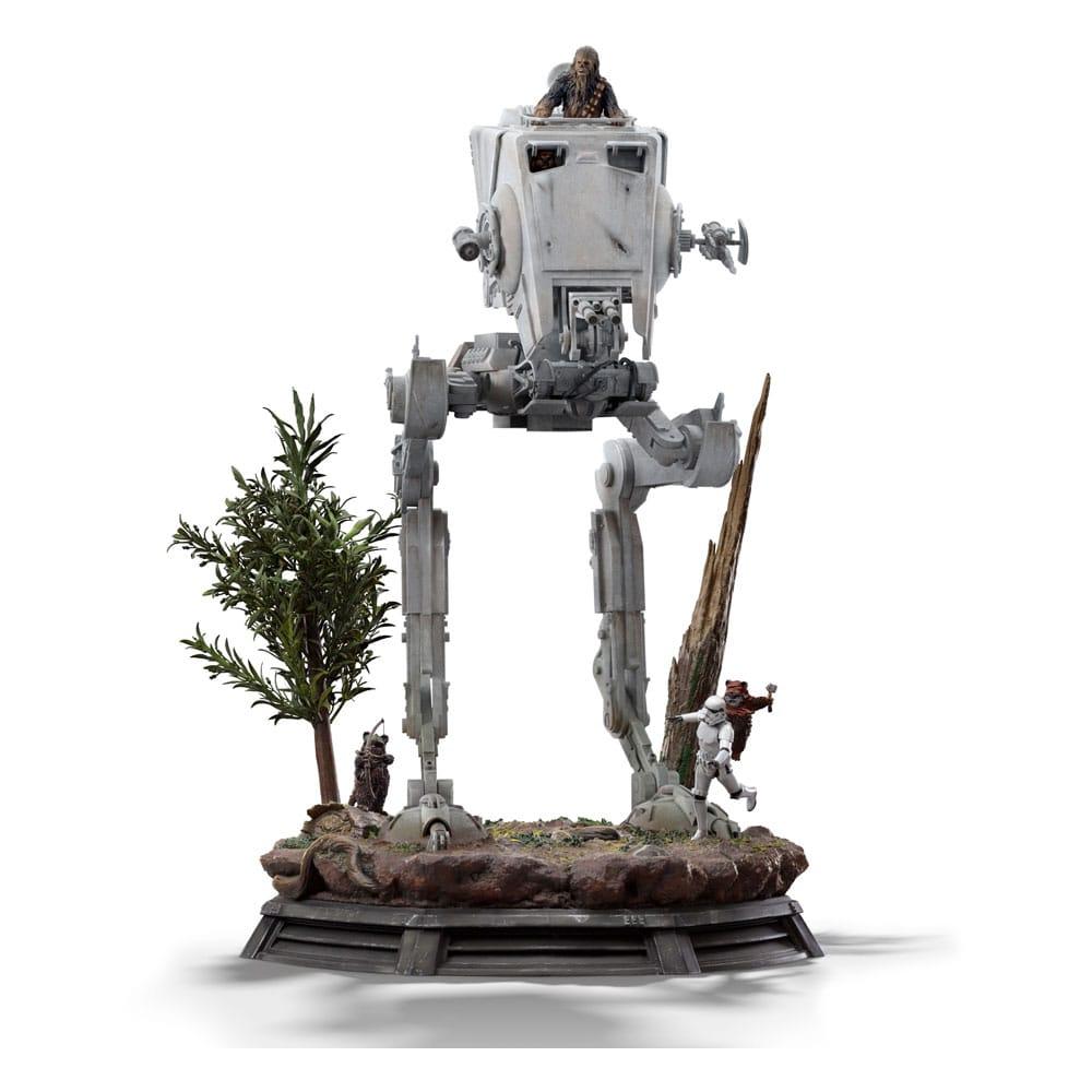 Estatua Star Wars AT-ST and Chewbacca Demi Art Scale Iron Studios 53 cm