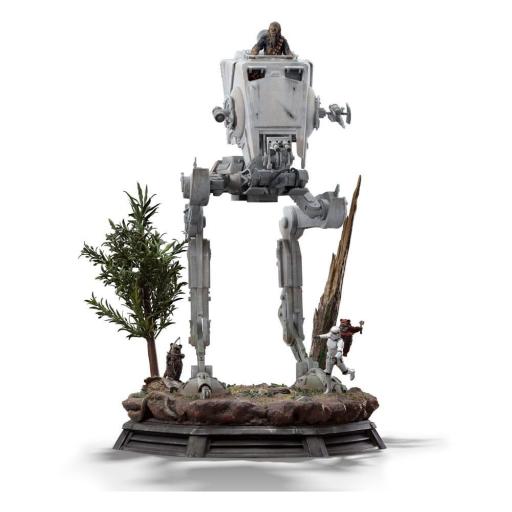 Estatua Star Wars AT-ST and Chewbacca Demi Art Scale Iron Studios 53 cm [0]