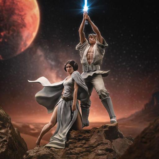 Estatua Star Wars Luke and Leia Deluxe Art Scale Iron Studios 67 cm [1]