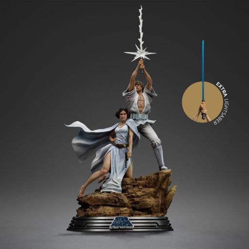 Estatua Star Wars Luke and Leia Deluxe Art Scale Iron Studios 67 cm [3]