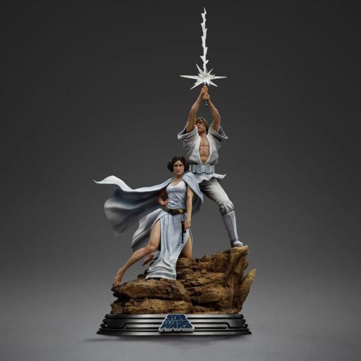 Estatua Star Wars Luke and Leia Deluxe Art Scale Iron Studios 67 cm [2]