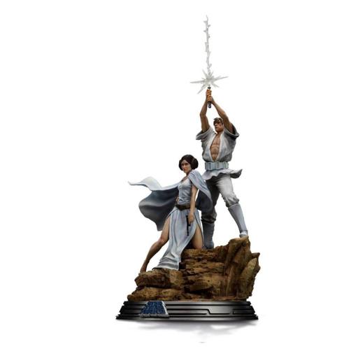 Estatua Star Wars Luke and Leia Deluxe Art Scale Iron Studios 67 cm [4]