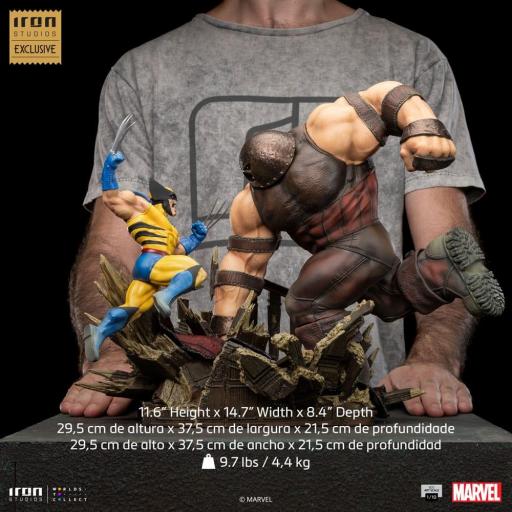 Estatua X-Men Wolverine vs Juggernaut Marvel Iron Studios 30 cm [7]