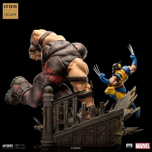 Estatua X-Men Wolverine vs Juggernaut Marvel Iron Studios 30 cm [6]