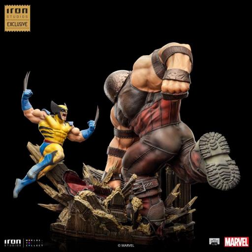 Estatua X-Men Wolverine vs Juggernaut Marvel Iron Studios 30 cm [2]