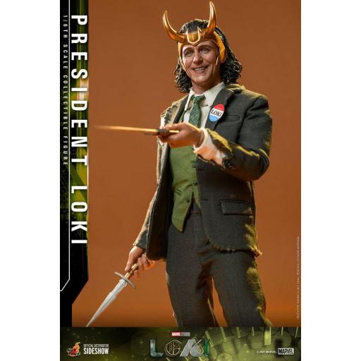 Figura Articulada Hot Toys Marvel Loki: President Loki 31 cm [5]