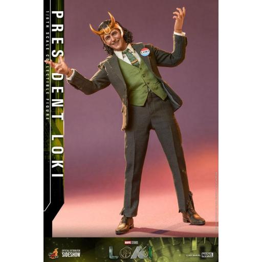 Figura Articulada Hot Toys Marvel Loki: President Loki 31 cm [6]