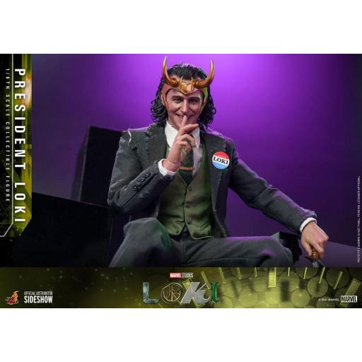 Figura Articulada Hot Toys Marvel Loki: President Loki 31 cm [7]
