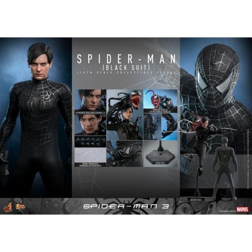 Figura Articulada Hot Toys Spiderman 3  (Black Suit) 30 cm