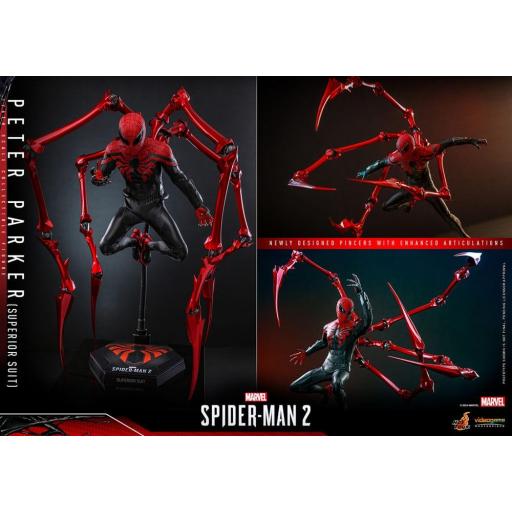 Figura Articulada Hot Toys SpiderMan 2 (videojuego) Peter Parker Superior Suit 30 cm [2]