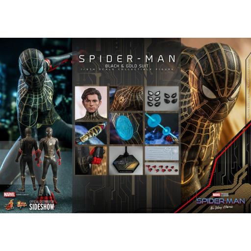 Figura Articulada Hot Toys Spiderman No Way Home Black & Gold Suit 30 cm [3]