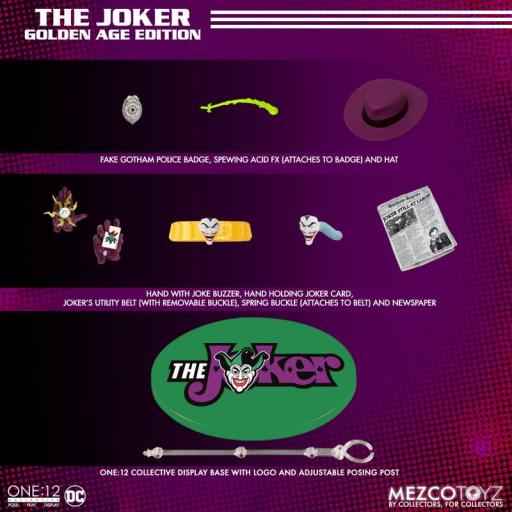 Figura Batman The Joker: Golden Age Edition Mezco Toyz 17 cm [7]