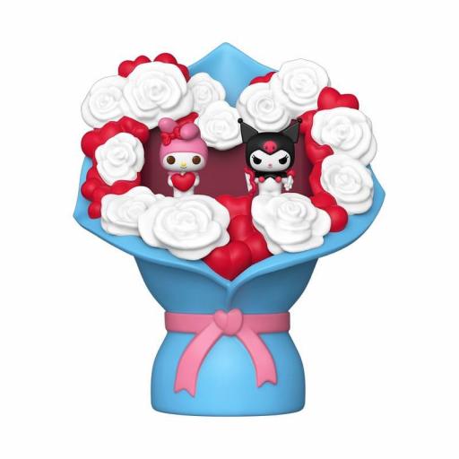 Figura Bitty POP Bouquet Hello Kitty My Melody and Kuromi San Valentin 10 cm