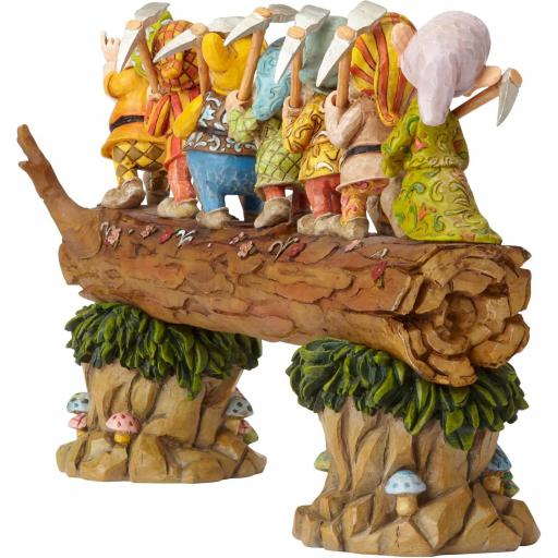 Figura Blancanieves y los 7 Enanitos Tronco Disney Enesco 21 cm [2]