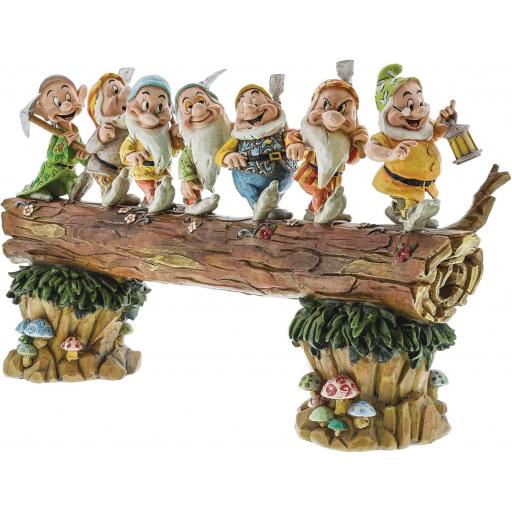 Figura Blancanieves y los 7 Enanitos Tronco Disney Enesco 21 cm [3]