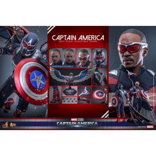 Figura Capitan America Brave New World Movie Hot Toys 30 cm [7]
