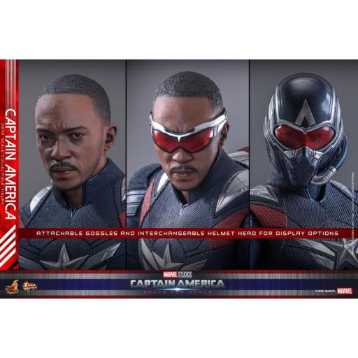 Figura Capitan America Brave New World Movie Hot Toys 30 cm [6]