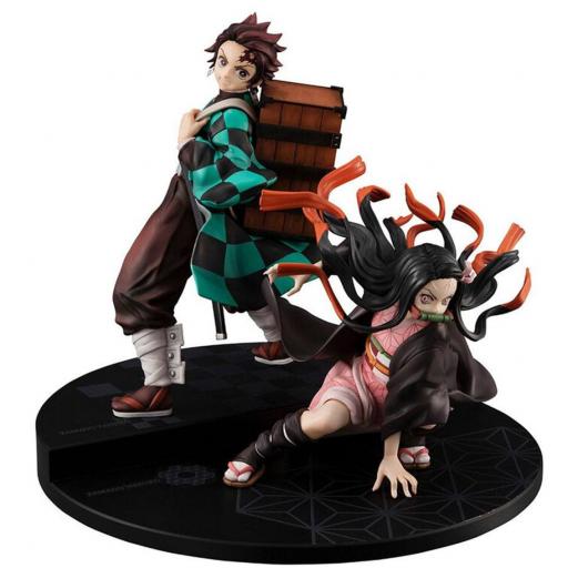Figura Demon Slayer Kimetsu No Yaiba Tanjiro & Nezuko G.E.M Megahouse 17 cm