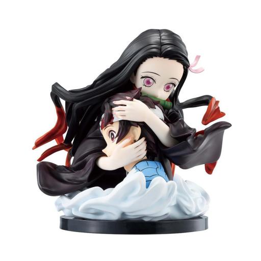 Figura Demon Slayer Nezuko y Tanjiro Kamado Ichibansho Banpresto 15 cm