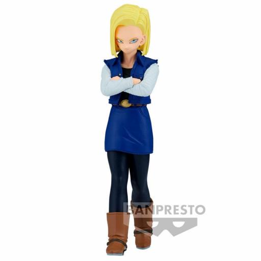 Figura Dragon Ball Z Android 18 Solid Edge Works Banpresto 17 cm