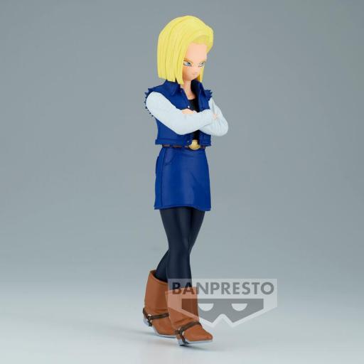 Figura Dragon Ball Z Android 18 Solid Edge Works Banpresto 17 cm [1]