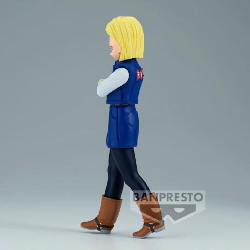 Figura Dragon Ball Z Android 18 Solid Edge Works Banpresto 17 cm [2]