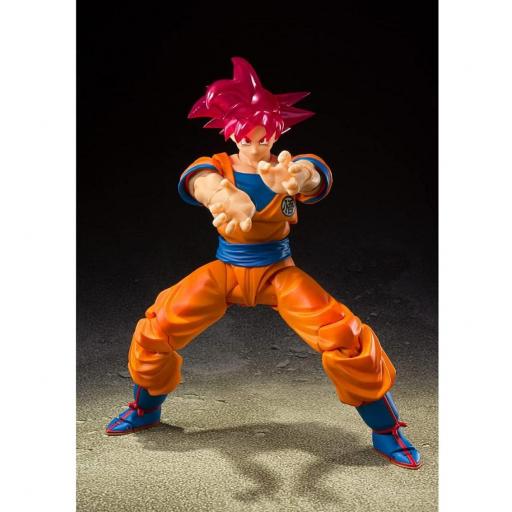 Figura Dragon Ball Z Son Goku SS God Exclusiva S.H. Figuarts 14 cm